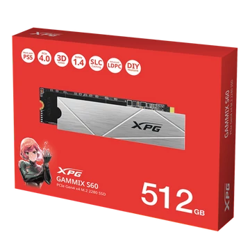 ADATA SSD M.2 2280 NVMe Gen4x4 512GB GAMMIX S60