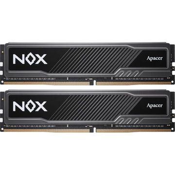Apacer Memória Desktop - 16GB KIT DDR4 NOX (2x8GB, 3600MHz, CL18, 1.35V, hűtőbordás)