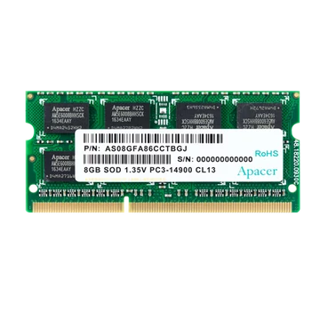 Apacer Memória Notebook - 2GB DDR3 (1333MHz, CL9, 1.5V)
