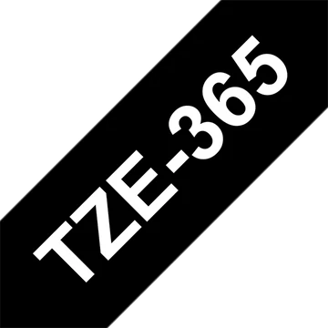 BROTHER szalag TZe-365, Fekete alapon Fehér, Laminált, 36mm  1.4", 8 méter