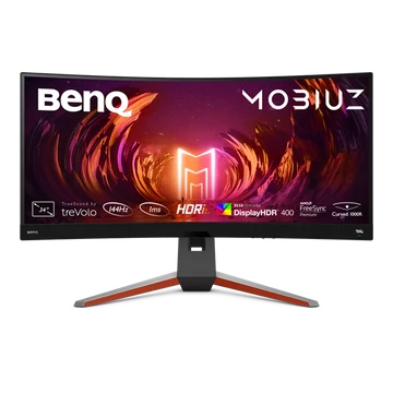 BenQ Monitor 34" - EX3410R (Ívelt, VA, 21:9, 3440x1440, 1ms, 300cd/m2, 2xHDMI, 3xUSB-A, DP, HDR10, 144Hz)