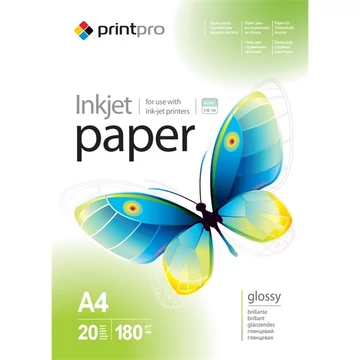 COLORWAY Fotópapír, PrintPro magasfényű 180 g/m2, A4, 20 sht (PGE180020A4)