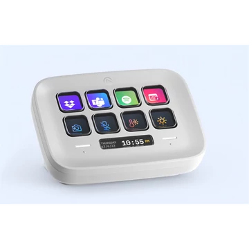 CORSAIR ELGATO STREAM DECK NEO, 8 Testreszabható LCD Billentyű, Testreszabható Infobar, LCD Érintőpanel, fehér