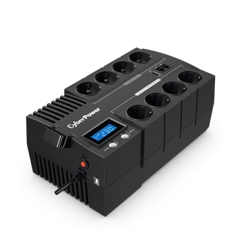 CYBERPOWER UPS BR700ELCD (8 aljzat) 700VA 420W, 230V szünetmentes elosztósor + USB LINE-INTERAKTÍV