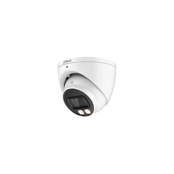 Dahua Analóg turretkamera - HAC-HDW1200T-IL-A (SmartColor, 2MP, 2,8mm, kültéri, IR40m+LED40m, IP67, mikrofon, 12VDC)