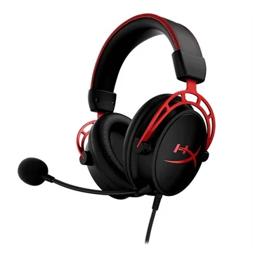 HyperX Fejhallgató - Cloud Alpha (Vezetékes, 3,5mm Jack, fekete/piros)
