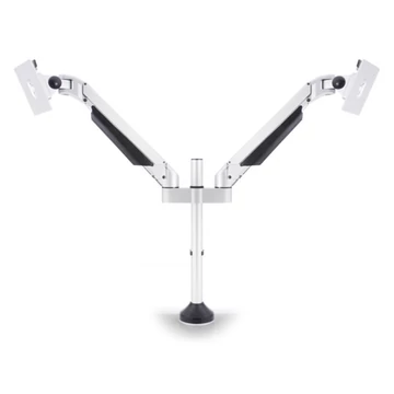 MULTIBRACKETS 2 karos asztali konzol, M VESA Gas Lift Arm Dual White (15-32", max.VESA: 100x100 mm, 10 kg)