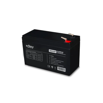 NJOY Szünetmentes akkumulátor - GP07122F (12V/7Ah, T2/F2, zárt, gondozás mentes, AGM)