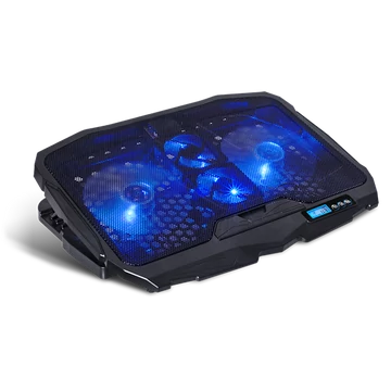 Spirit of Gamer Notebook Hűtőpad 17"-ig - AIRBLADE 600 Blue (15dB; max. 95,14 m3/h; 2x12cm, LED, 2xUSB2.0)