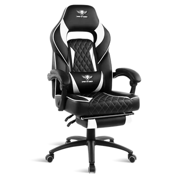 Spirit of Gamer szék - MUSTANG White (állítható dőlés/magasság; kihajtható lábtartó; max.120kg-ig, fehér)