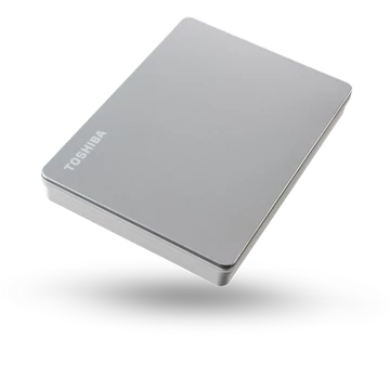 Toshiba Külső HDD 2.5" - 2TB Canvio Flex Ezüst (USB3.2 Gen 1. (USB-A, USB Type-C; ~5Gbps; exFAT+; Mac kompatibilis)