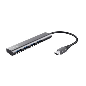 Trust USB Hub - Halyx (USB-C; 4port USB3.2; aluminium)