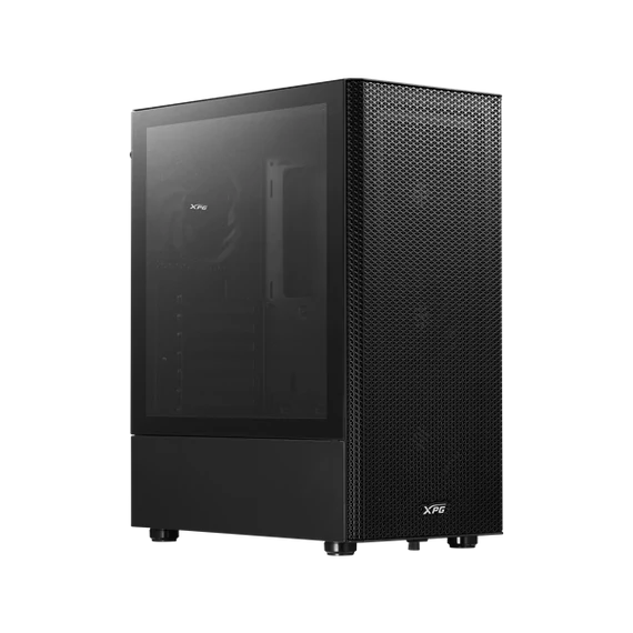 ADATA XPG Ház Midi ATX Valor MESH, 4x120mm ventilátor, Tápegység nélkül, üvegfalú, fekete