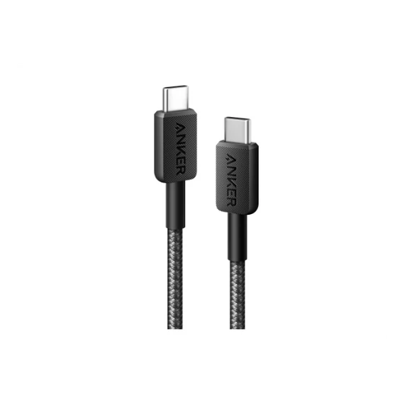 ANKER Töltőkábel, 322, USB-C - USB-C, 0,9 méteres, fekete - A81F5G11