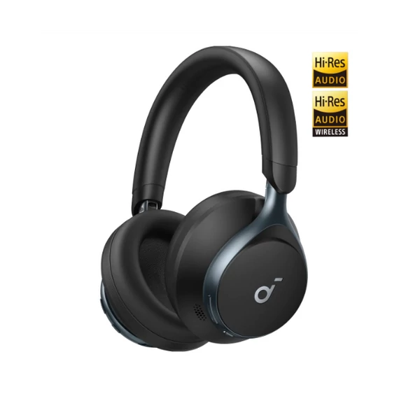 ANKER Vezeték Nélküli Fejhallgató, Soundcore Space One, Aktív Zajszűrő, fekete - A3035G11