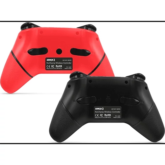 ARMOR3 NUCHAMP Nintendo Switch Kiegészítő Vezeték nélküli kontroller, Fekete & Piros (2-PACK)