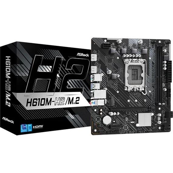 ASROCK Alaplap S1700 H610M-H2/M.2 INTEL H610, mATX