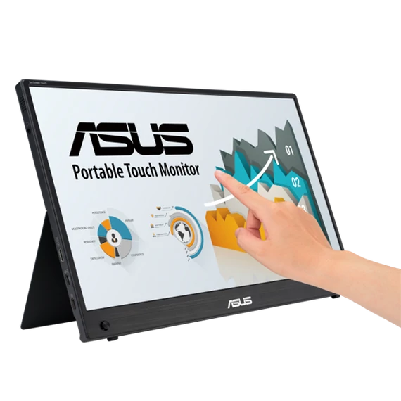 ASUS MB16AMTR ZenScreen hordozható touch monitor 15.6" IPS 1920x1080, micro HDMI, USB-C, hangszóró