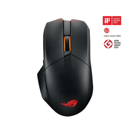 ASUS Vezetékes / Vezeték Nélküli egér ROG CHAKRAM X ORIGIN USB Optikai, Fekete 36000DPI