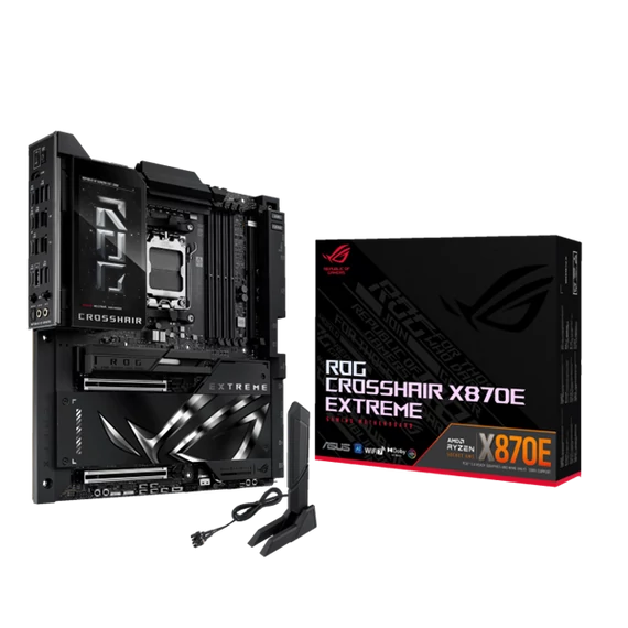 Asus Alaplap - AMD ROG CROSSHAIR X870E EXTREME AM5 (X870, ATX, 4xDDR5 9000+MHz, 4xSATA3, 5x M.2, HDMI+2xUSB4)