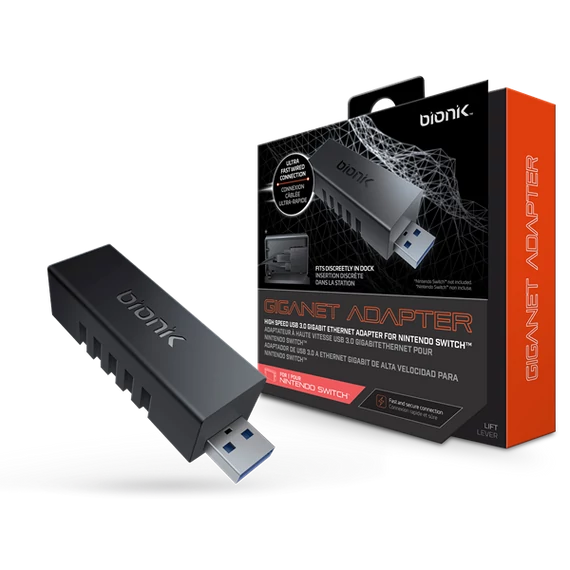 BIONIK Nintendo Switch Kiegészítő USB 3.0 Giganet Adapter, BNK-9018