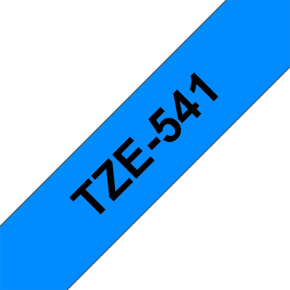 BROTHER szalag TZe-541, Kék alapon Fekete, Laminált, 18mm  0.7", 8 méter