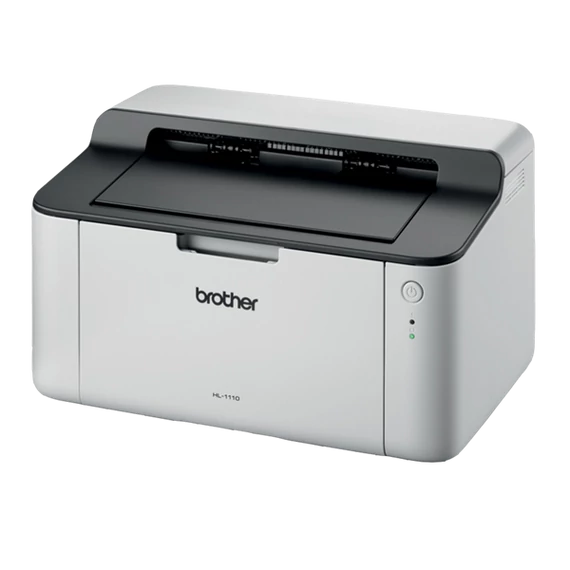 BROTHER Lézernyomtató HL-1110E, A4, mono, 20 lap/perc, USB, manuál duplex, 2400x600dpi, 1MB, szürke