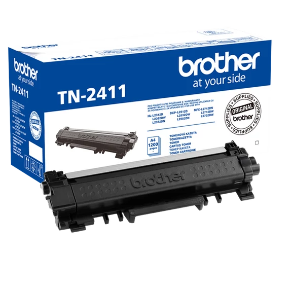 BROTHER Toner TN-2411, Standard - 1200 oldal (ISO/IEC 19752), Fekete