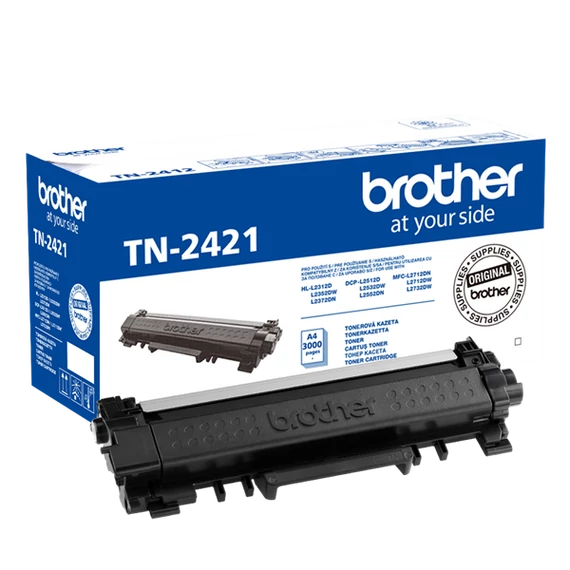 BROTHER Toner TN-2421, Nagy kapacitású - 3000 oldal (ISO/IEC 19752), Fekete