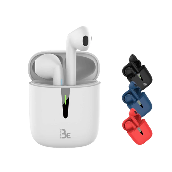 Bluestork Fülhallgató Vezeték Nélküli - BE POP 2 WHITE (Bluetooth v5.0, mikrofon, fehér)