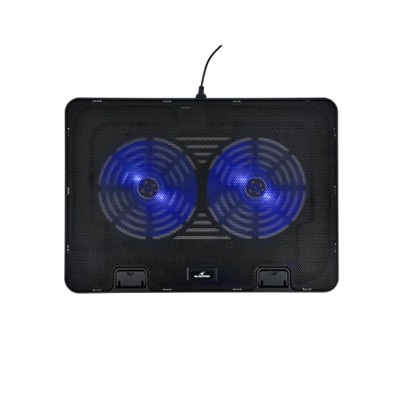 Bluestork Notebook Hűtőpad 17"-ig - NB-COOLER-ONE (LED, 2xUSB-A)