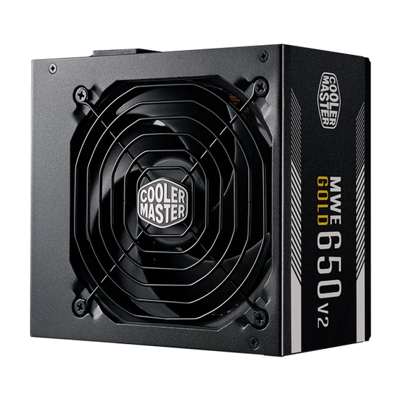 COOLER MASTER Tápegység MWE 650W, 12cm, 80+ Gold V2, Aktív PFC