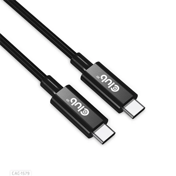 Club 3D Kábel - CAC-1579 (USB4 Type-C Gen 3x2, Bi-directional, 8K60Hz, 40Gbps, 240W PD, EPR, 3m)