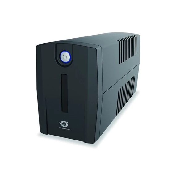 Conceptronic Szünetmentes  650VA - ZEUS01E (6x IEC C13, line-interaktív, RJ45 vonalvédelem, HID USB, fekete)