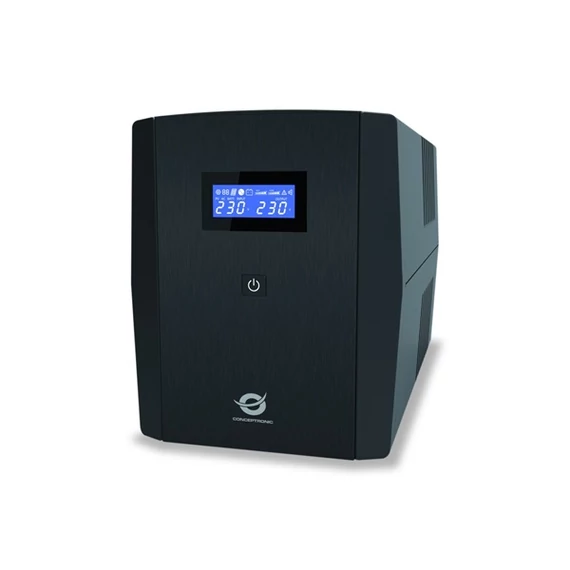 Conceptronic Szünetmentes Elosztósor  650VA - ZEUS05E (6x Schuko, Off line, RJ45 vonalvédelemm, fekete)