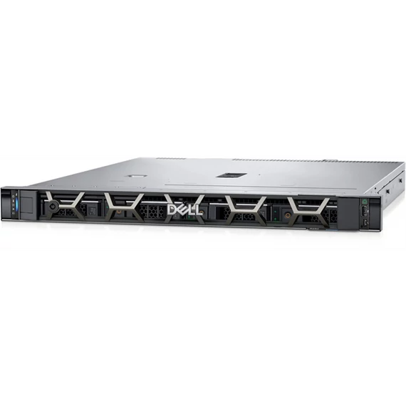 DELL ISG szerver - PE R250 rack (4x3.5"), 4C E-2314 2.8GHz, 1x16GB, 1x2TB 7.2k SATA; S150, iD9 Ba., 700W.