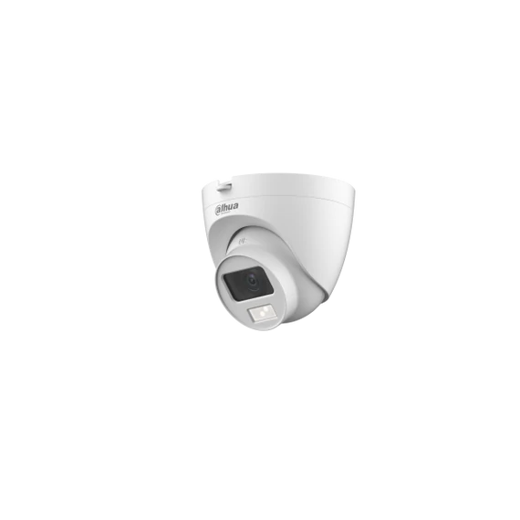 Dahua Analóg turretkamera - HAC-HDW1200CLQ-IL-A (SmartColor, 2MP, 2,8mm, kültéri, IR20m+LED20m, IP67, mikrofon, 12VDC)