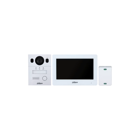 Dahua Digitális video kaputelefon szett 2 vezetékes - KTX01(F) (VTO2003F + VTH5123H-W (Wifi) + VTNC1003C + VTM114)