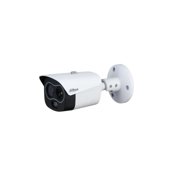Dahua IP Bullet dual hőkamera - TPC-BF1241-B3F4-DW (256x192, 3,5mm / 4MP, 4mm, ICR, IR30m, IP67, WDR, audio, I/O, PoE)