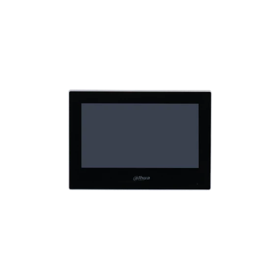 Dahua IP video kaputelefon - VTH2621G-WP (beltéri egység, WiFi, 7" touch screen, 1024x600, PoE, SD, I/O, H.265, fekete)