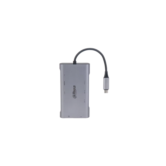 Dahua Kábel Átalakító - TC39 (USB-C - HDMI 4K@30Hz + VGA FHD@30Hz + 3xUSB3.0 + RJ45 Gigabit + SD + PD)
