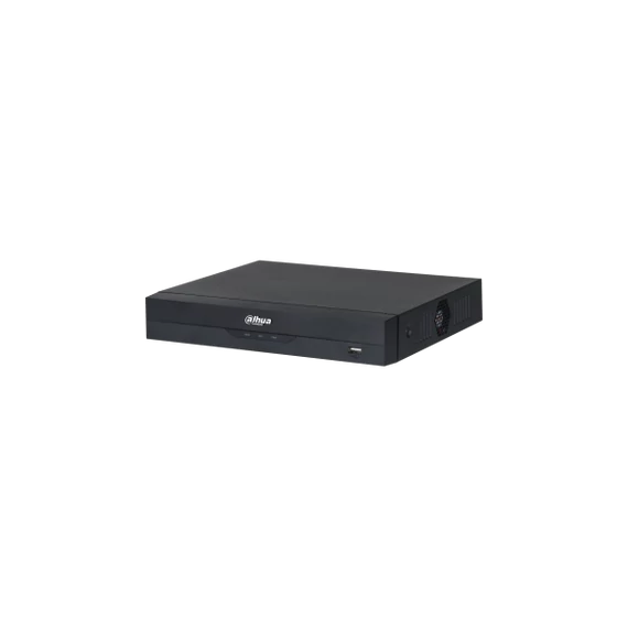 Dahua NVR Rögzítő - NVR4108HS-8P-EI (8 csatorna, 16MP, H265+, 8port PoE, 80Mbps, HDMI+VGA, 2xUSB, 1xSata, AI)