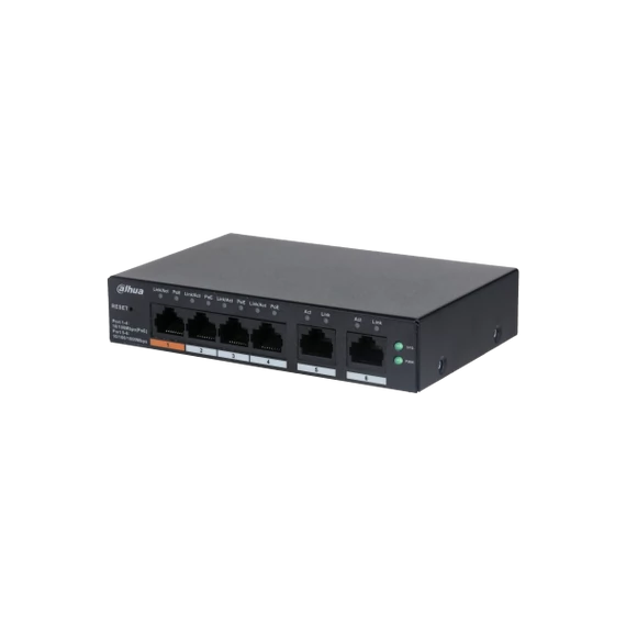 Dahua PoE switch - CS4006-4ET-60 (Cloud Menedzsment; 4x100Mbps PoE; + 2x 100Mbps uplink, 65W)