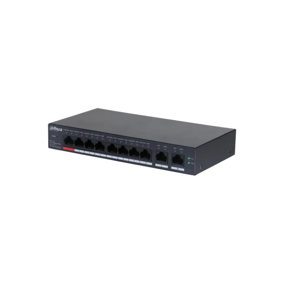 Dahua PoE switch - CS4010-8ET-110 (Cloud menedzsment; 8x100Mbps PoE + 2x 1Gbps uplink, 110W)