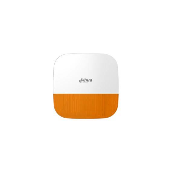 Dahua Vezeték nélküli kültéri sziréna - AirShield ARA13-W2 Narancs (IP65; 110dB; LED; 868MHz, AES128, 12VDC+Akku; Mabisz