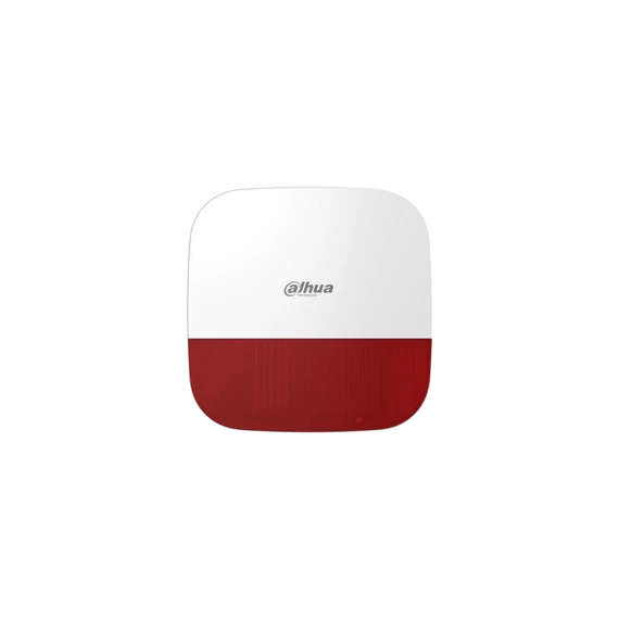 Dahua Vezeték nélküli kültéri sziréna - AirShield ARA13-W2 Piros (IP65; 110dB; LED; 868MHz, AES128, 12VDC+Akku; Mabisz)