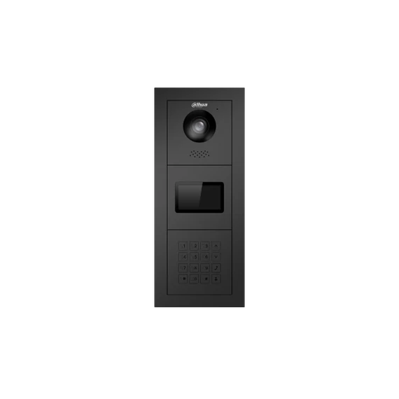 Dahua moduláris kültéri állomás - VTO4202FB-P-S2 (2MP, 160°, mikrofon, POE, moduláris IP video kaputelefon fő e. fekete)