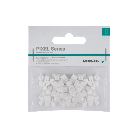DeepCool Számítógépház Kiegészítő - PIXEL WH (100db, fehér, szilikon)