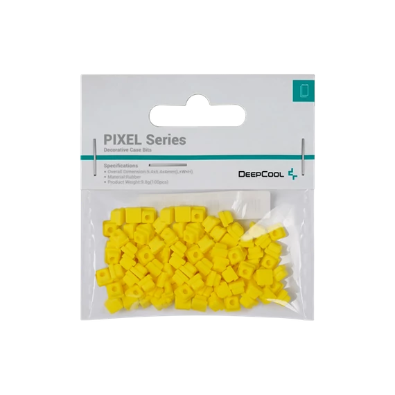 DeepCool Számítógépház Kiegészítő - PIXEL YE (100db, sárga, szilikon)