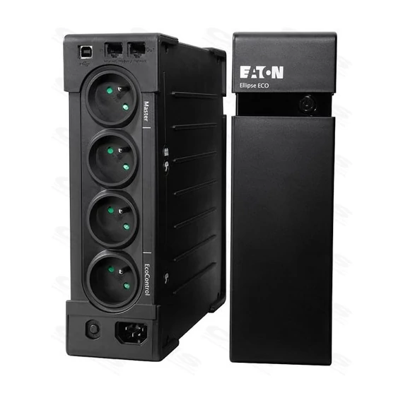 EATON UPS, Ellipse Pro 1600DIN, LINE-INTERAKTÍV szünetmentes, 1600VA (1000W), 8x SCHUKO, USB, torony